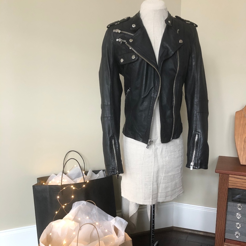 Genuine Leather Biker Jacket